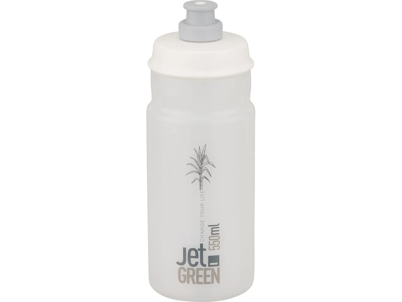 Elite Jet Green Trinkflasche 550 ml, Grå/Transparent