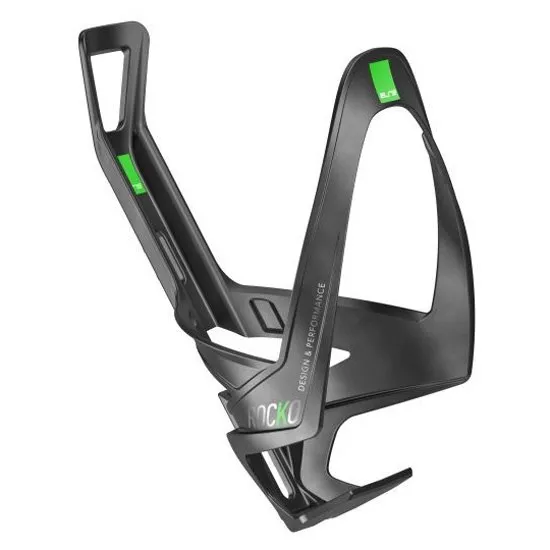 Elite Rocko Flaskhållare, Matt carbon / green, One Size