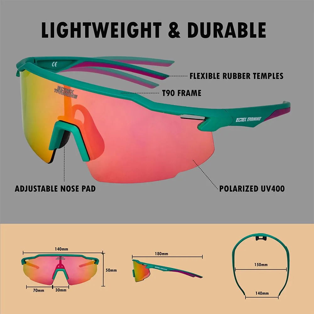 Elite Vision One Sports Polariserade Solglasögon unisex, Green, One Size