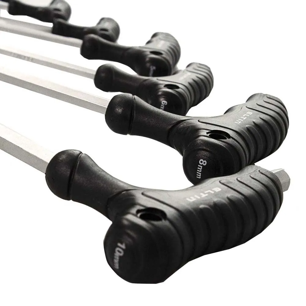 Eltin Allen Skiftnycklar Med Runt Huvud 8 Enheter, Black / silver, One Size