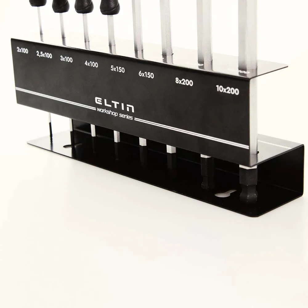 Eltin Allen Skiftnycklar Med Runt Huvud 8 Enheter, Black / silver, One Size