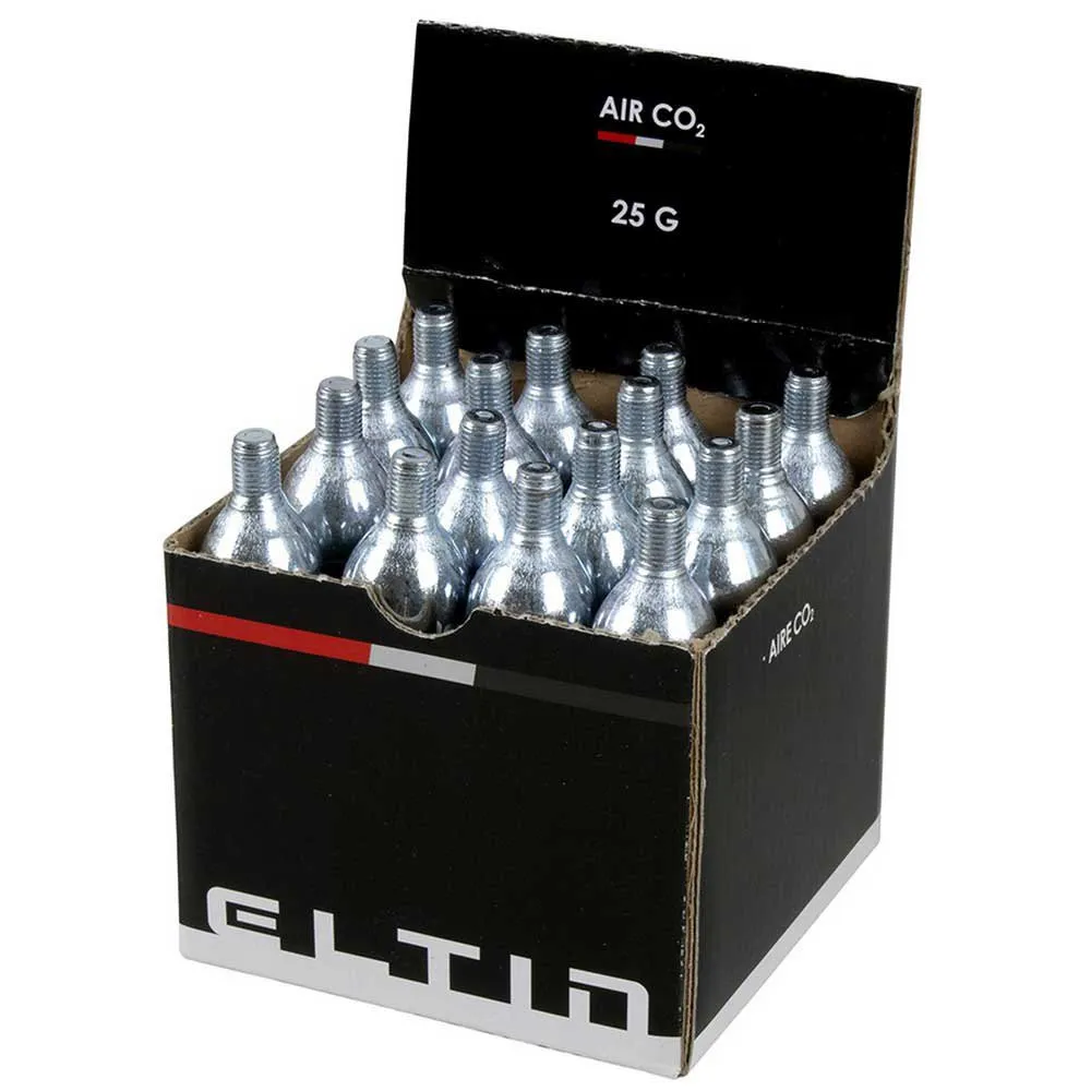 Eltin Co2-patron 25g 16 Enheter, Black / silver, 25g