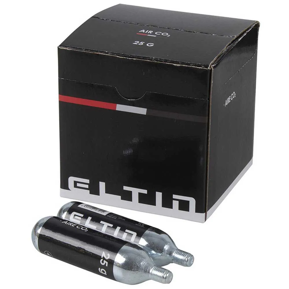 Eltin Co2-patron 25g 16 Enheter, Black / silver, 25g