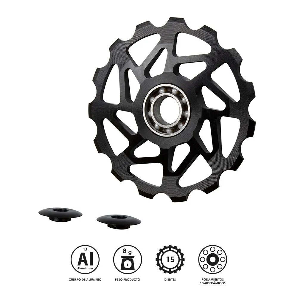 Eltin Semiceramic Trisshjulssats För Cykel, Black, 15t