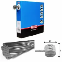 ELVEDES 7x7 Stainless T-nipple 7×6 Bromskabel 100 Enheter ELVEDES 7x7 Stainless T-nipple 7×6 Bromskabel 100 Enheter