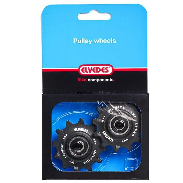 ELVEDES Cp2017101 2x12s Trisshjulssats För Cykel, Black, One Size