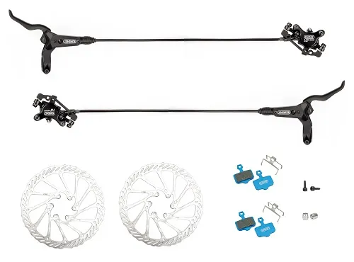 ELVEDES HP4000 Hydraulisk Bromssats Fram- och Bakbromsar, Black, One Size ELVEDES HP4000 Hydraulisk Bromssats Fram- och Bakbromsar, Black, One Size