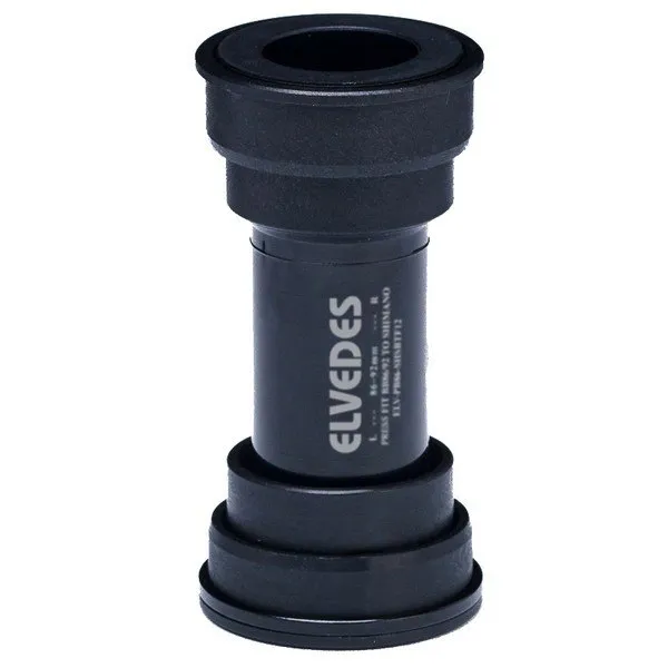 ELVEDES Pf Bb86/82 Shimano Vevlager, Black, 92mm