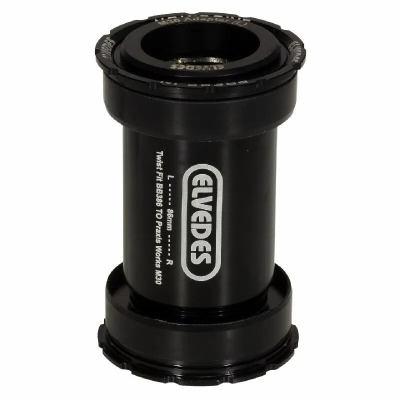 ELVEDES Praxis Bb386 Vevlagerskoppar, Black, 86mm ELVEDES Praxis Bb386 Vevlagerskoppar, Black, 86mm