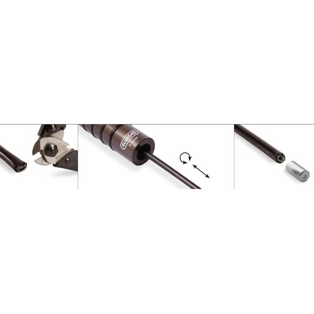 ELVEDES Punch Tool Cable Pricker För Att Flänsa ärmar 4.1/4.9 Mm, Grey, One Size