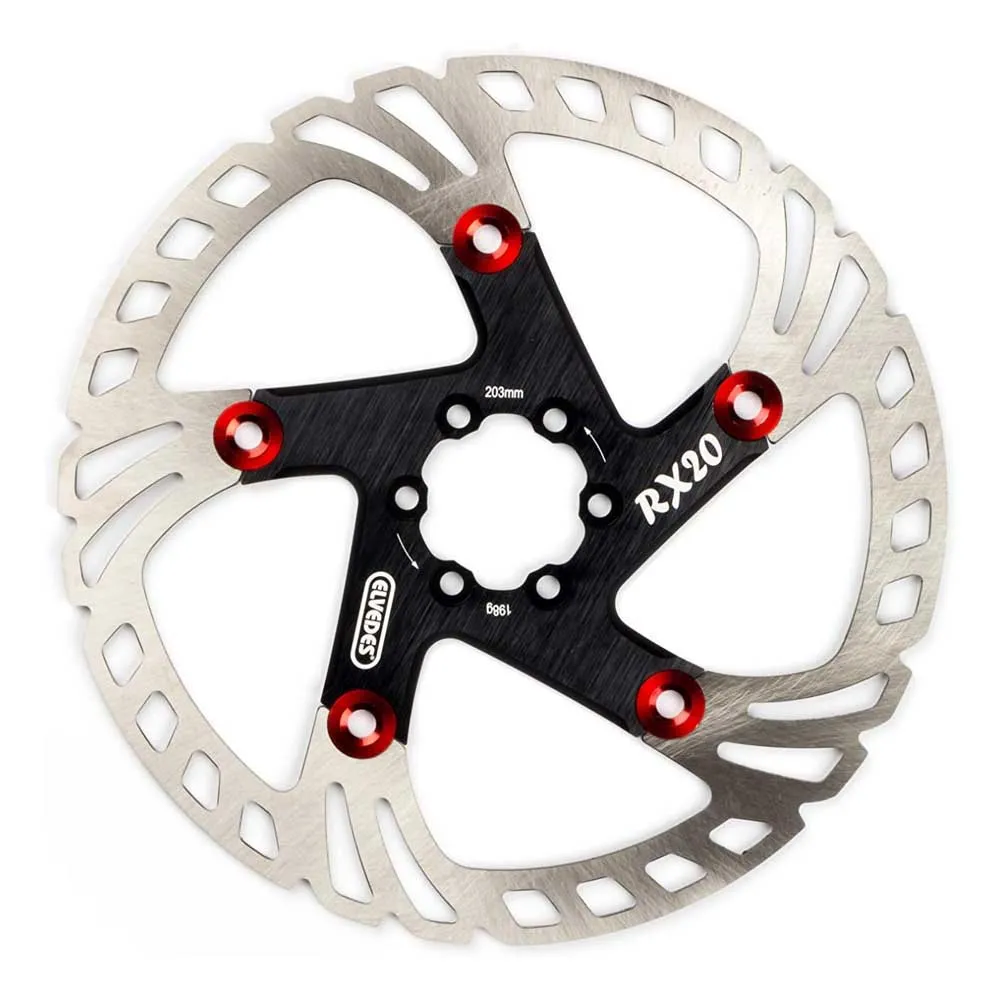 ELVEDES Rx20 6b Bromsskiva, Black / red / silver, 203mm ELVEDES Rx20 6b Bromsskiva, Black / red / silver, 203mm