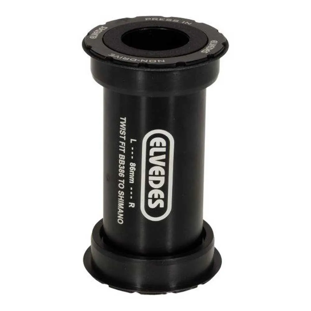 ELVEDES Shimano Bb386 Vevlagerskoppar, Black, 86mm