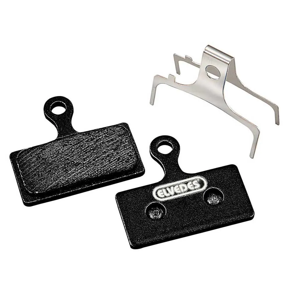 ELVEDES Shimano Br-m666/m785/m985/m988/r785/rs785 Metalliska Kolfiberbromsbelägg 10 Par, Black, One Size