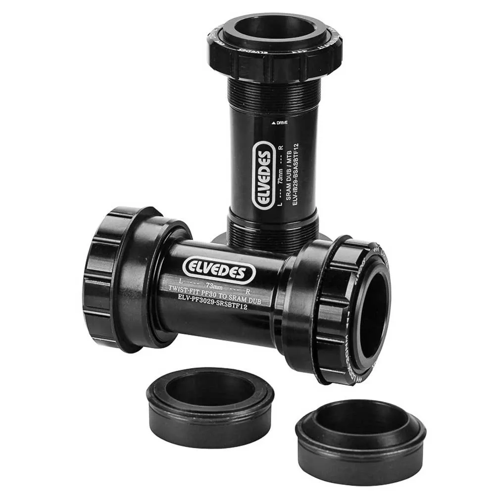 ELVEDES Sram Dub Bb30/pf30 Vevlagerskoppar, Black, 68/73mm
