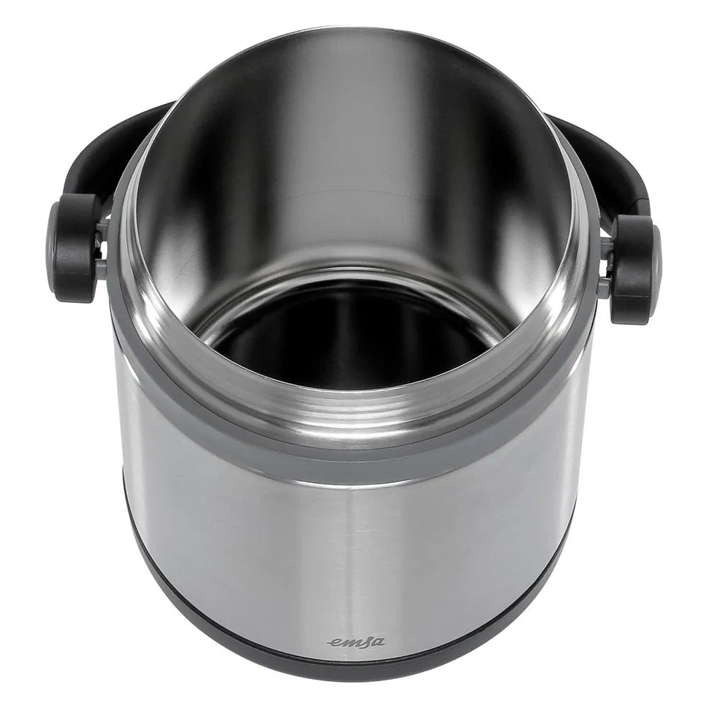 Emsa 509244 1.2l Termosflaska, Silver / black, One Size