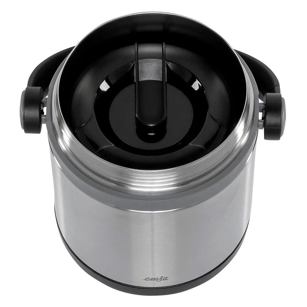 Emsa 509244 1.2l Termosflaska, Silver / black, One Size