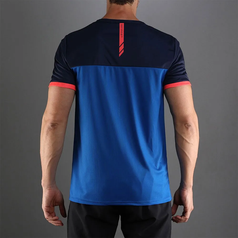 Endless Alpha T-shirt Med Korta ärmar male, Blue rubi