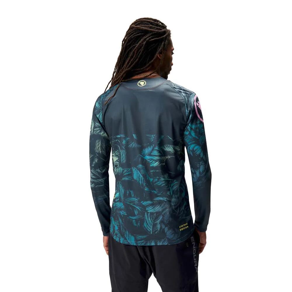 Endura Tropical Print Ltd T-shirt Med Lång ärm, Grey, XL Endura Tropical Print Ltd T-shirt Med Lång ärm, Grey, XL