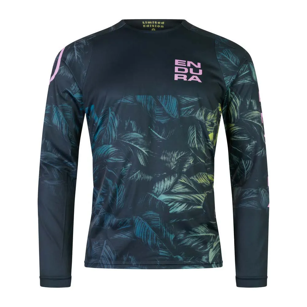Endura Tropical Print Ltd T-shirt Med Lång ärm, Grey, XL Endura Tropical Print Ltd T-shirt Med Lång ärm, Grey, XL