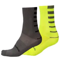 Endura Women's Coolmax® Stripe Socks (Twin Pack)
