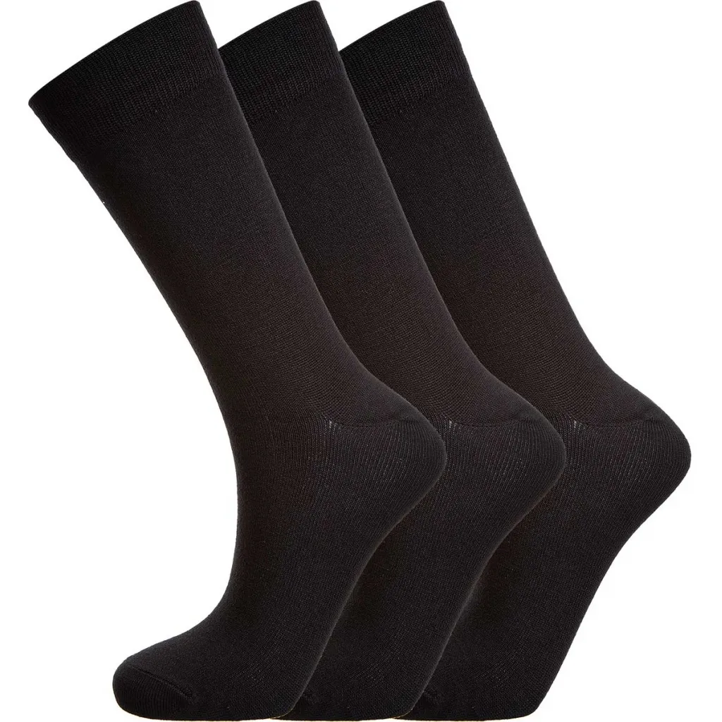 Endurance Classic Bambus Strumpor 3-pack, Svart