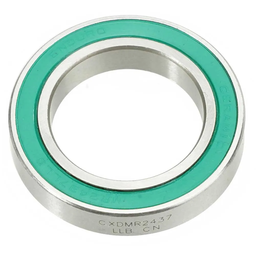 Enduro Bearings Bb Cxd Mr 2437 Llb-bag Abec-5 Xd-15 Ceramic Hybrid Radial Vevlager, Silver, 24 x 37 x 7mm