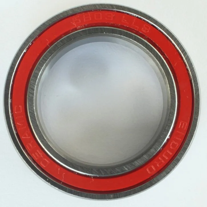 Enduro Bearings Enduro 6803 Keramisk LLB ABEC5 17x26x5, Silver / red, 17 x 26 x 5mm Enduro Bearings Enduro 6803 Keramisk LLB ABEC5 17x26x5, Silver / red, 17 x 26 x 5mm