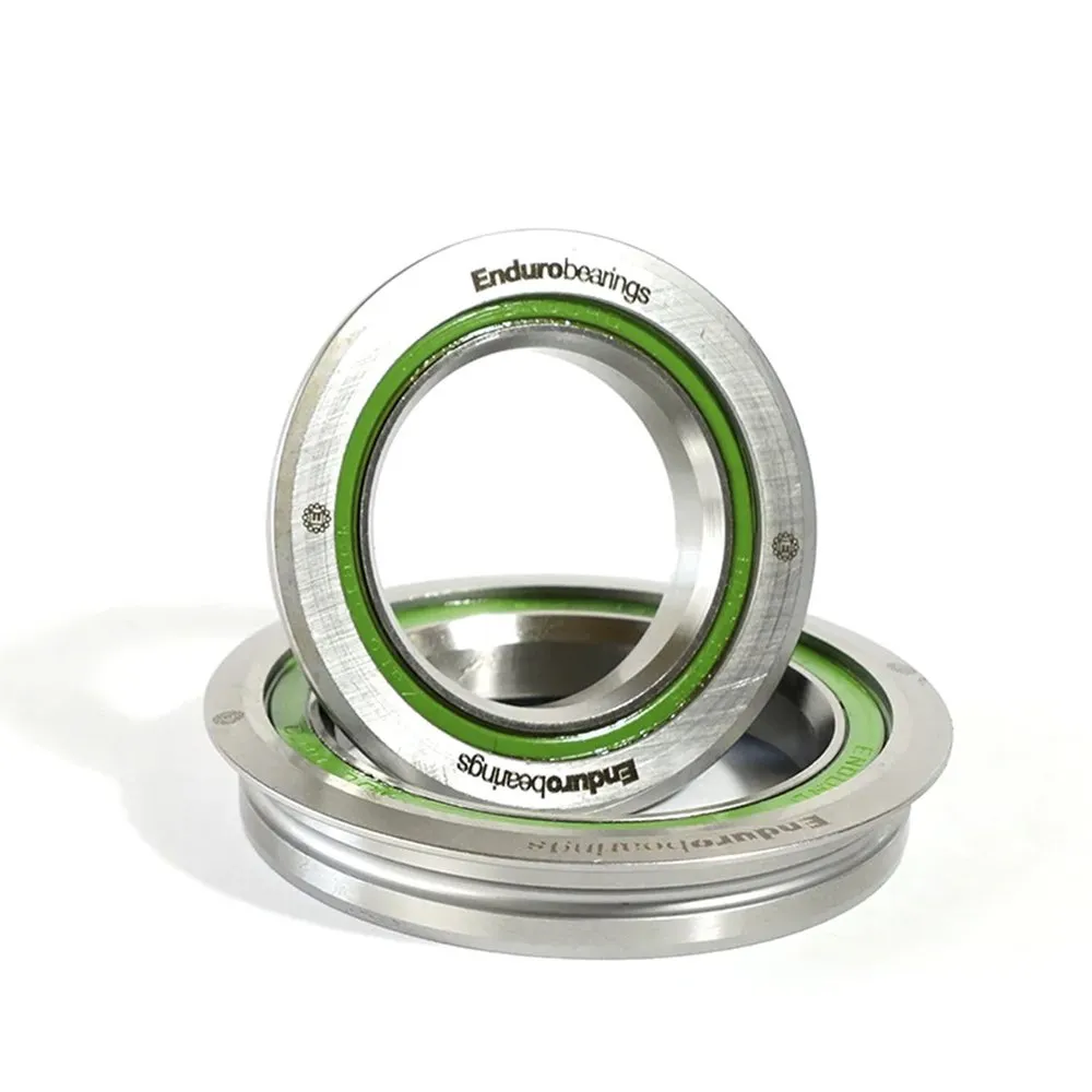 Enduro Bearings Maxhit Zero Stack Styrlager, Silver / green, 44/56mm