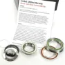 Enduro Bearings Maxhit Zero Stack Styrlager, Silver / green, 44/56mm