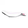 Endzone 4214 Flow Cykelsadel, White / pink, 138mm