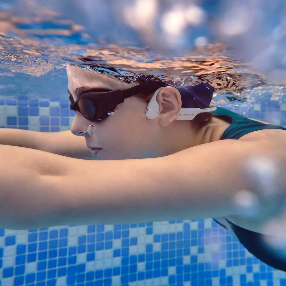 Energy Sistem Aquasport Bone Conduction Trådlösa Sporthörlurar, Black, One Size