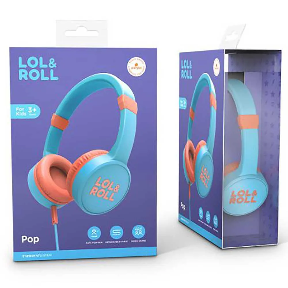 Energy Sistem Lol&rol Pop Hörlurar, Blue / orange, One Size Energy Sistem Lol&rol Pop Hörlurar, Blue / orange, One Size