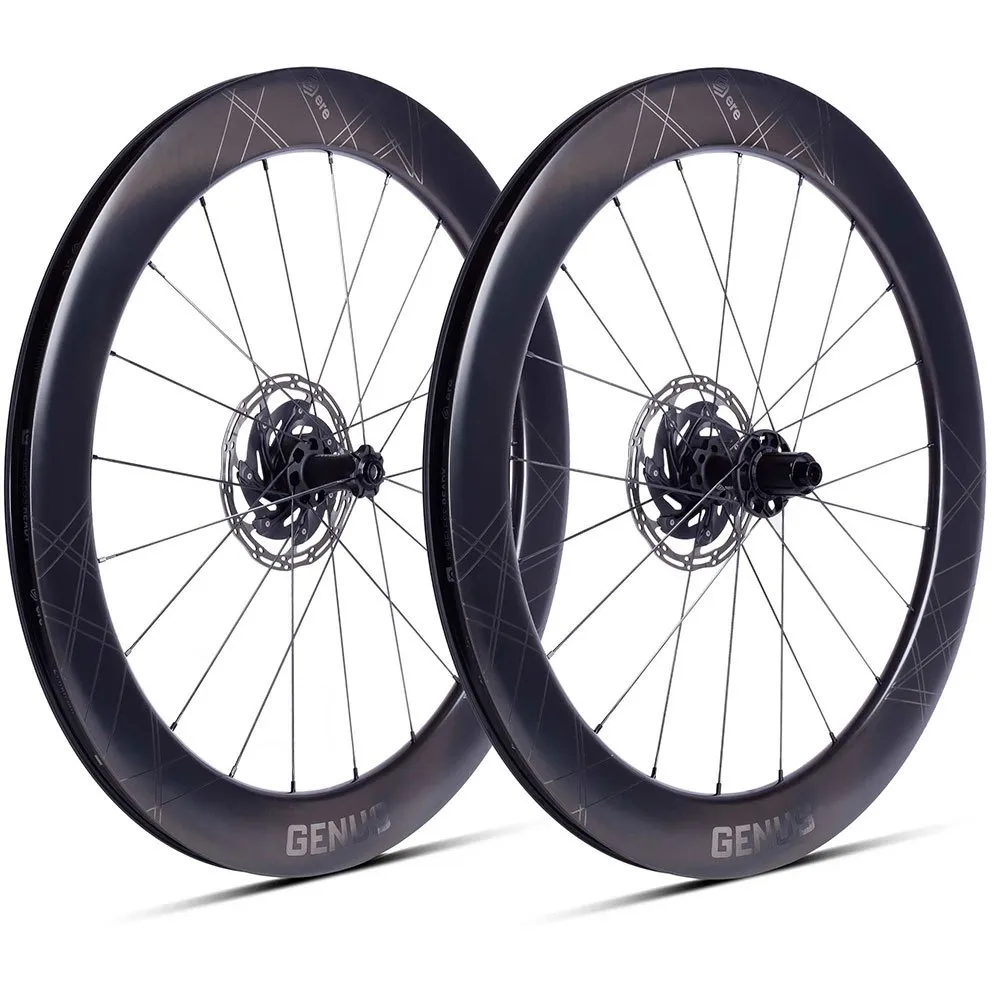 Ere Research Genus Ii Ae 65 Disc Tubeless Landsvägshjulset, Black / black, 12 x 100 / 12 x 142mm, Shimano/Sram HG Ere Research Genus Ii Ae 65 Disc Tubeless Landsvägshjulset, Black / black, 12 x 100 / 12 x 142mm, Shimano/Sram HG