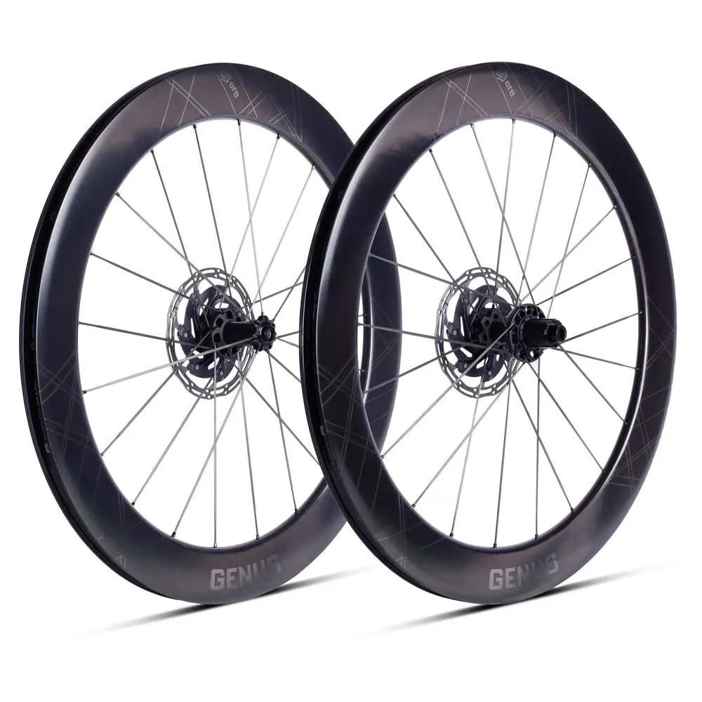 Ere Research Genus Ii Ae 65-r Disc Tubeless Landsvägshjulset, Black / black, 12x 100/12 x 142mm, Sram XDR