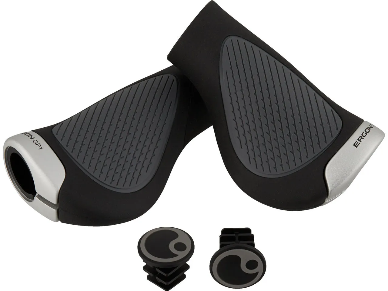 Ergon GP1 Evo Single Twistshift Lenkergriffe für Drehgriffschalter einseitig, Black, 130 / 100mm