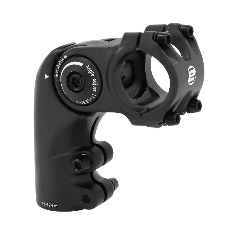 Ergotec Octopus 2 Ahead 28.6/31.8 Mm Cykelstyrstam, Black, 60mm, 0º/+60º