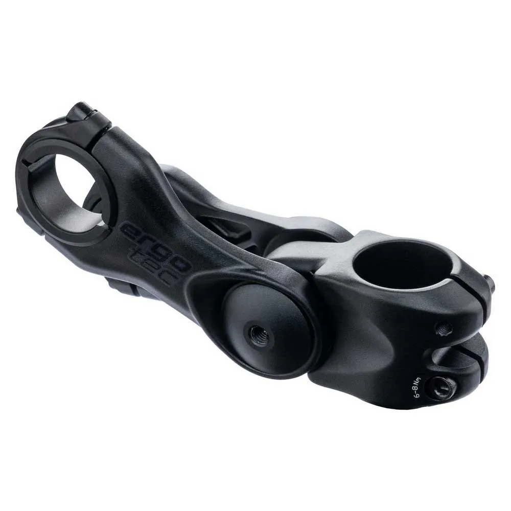 Ergotec Octopus Twin A-head Cykelstyrstam, Black, 105mm, -20º/+40º