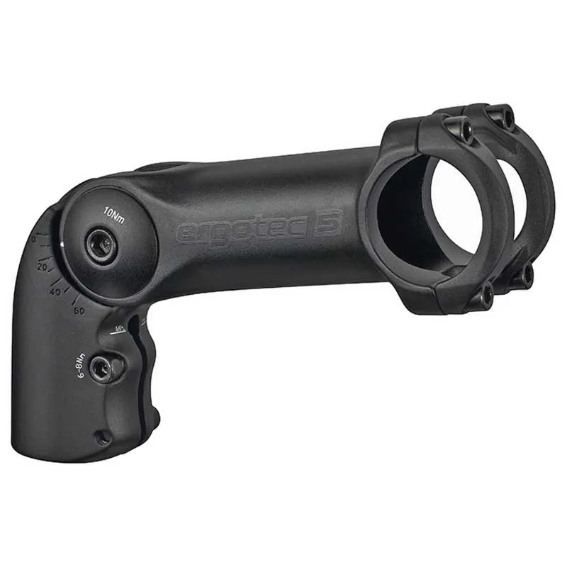 Ergotec Octopus Xl Ahead 50 28.6/31.8 Mm Cykelstyrstam, Black, 115mm, 0º/+60º