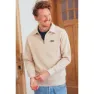 Erstwhile Waaier Halv Dragkedja Sweatshirt, Sand, S