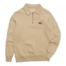 Erstwhile Waaier Halv Dragkedja Sweatshirt, Sand, S
