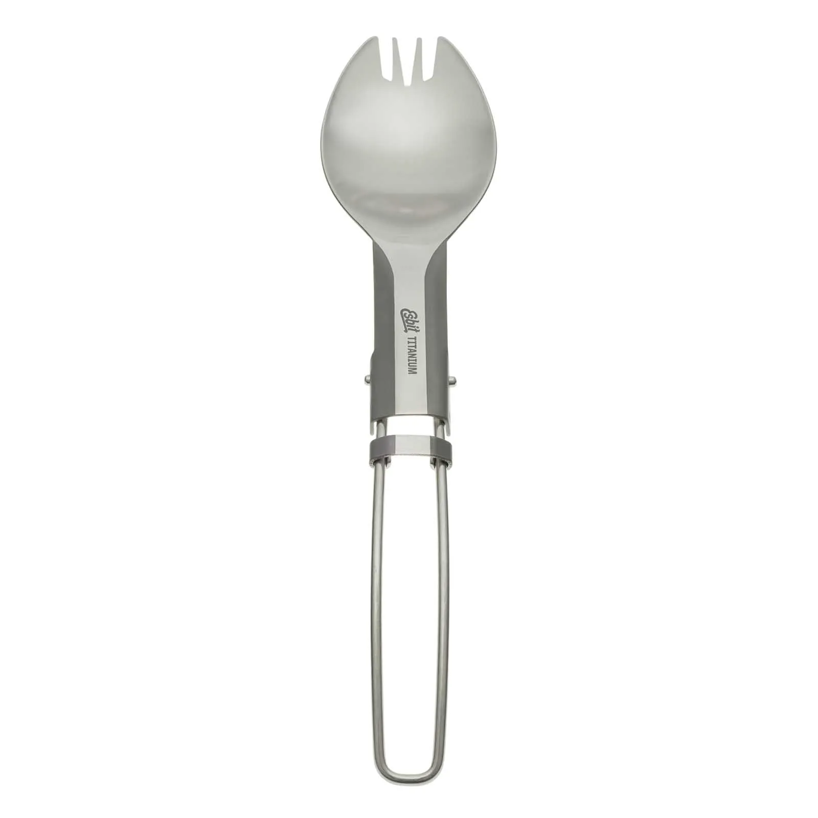 Esbit Foldable Titanium Cutlery Spork, Metal, One Size