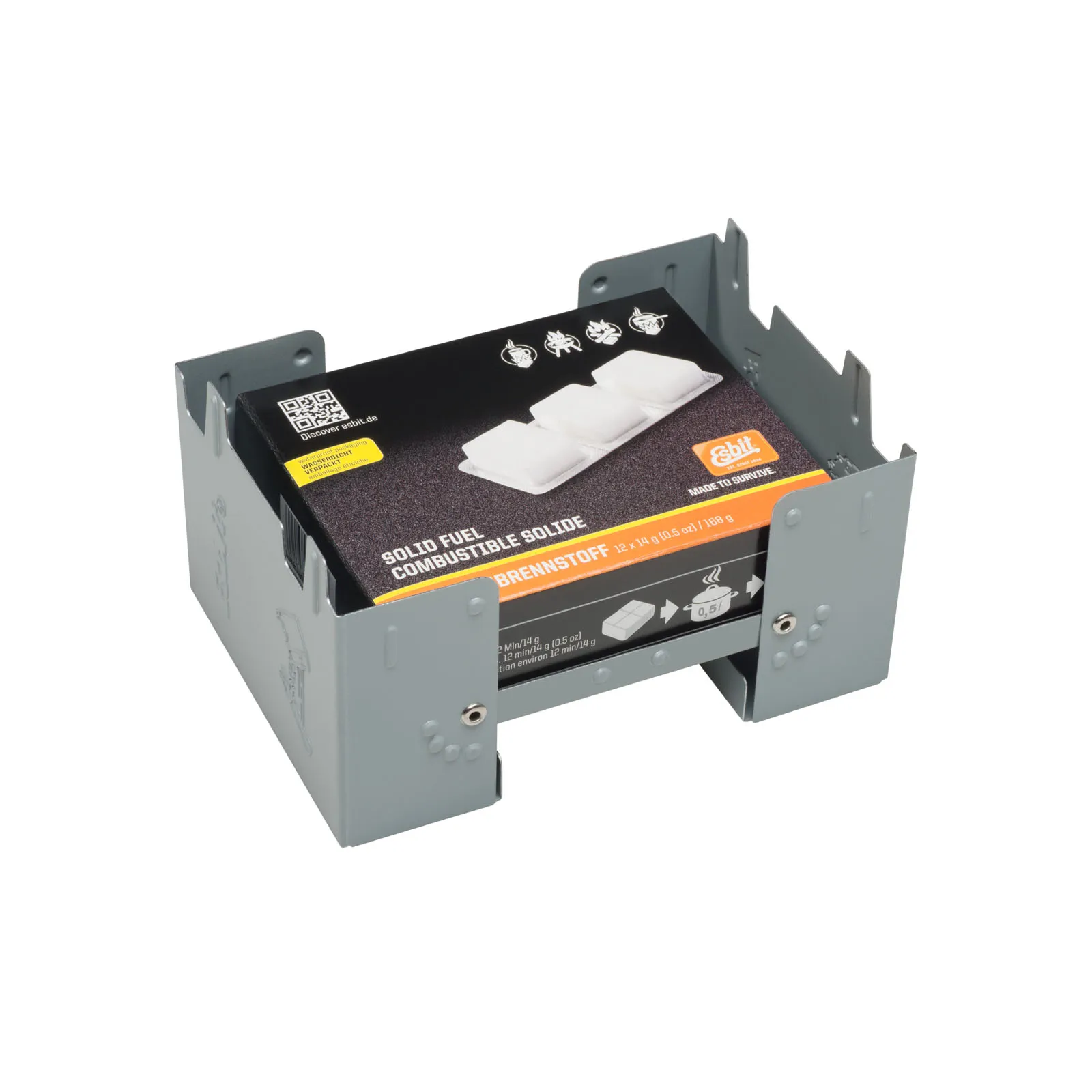 Esbit Pocket Stove Large Incl. Metal, Metal, One Size