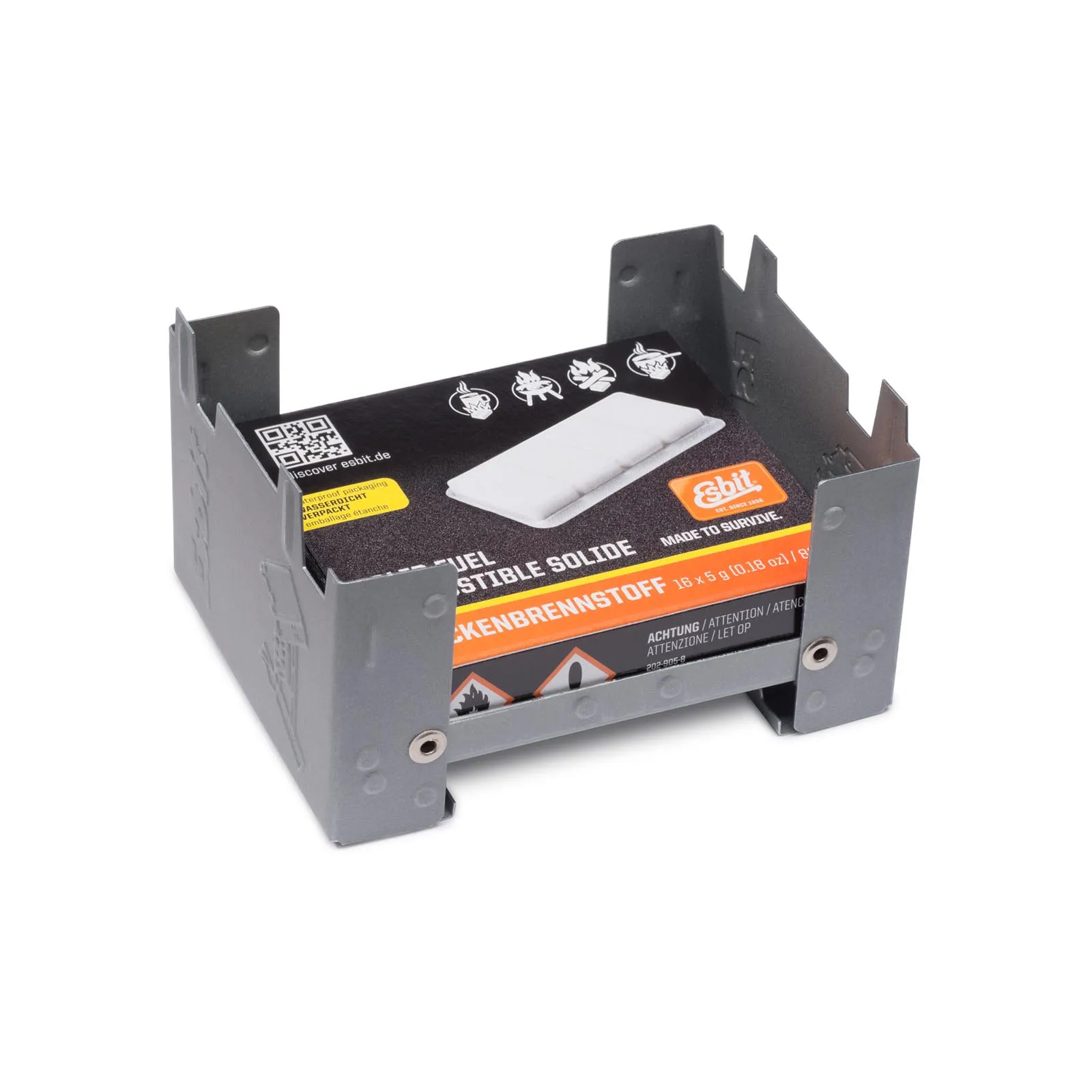 Esbit Pocket Stove Small Incl. Metal, Metal, One Size