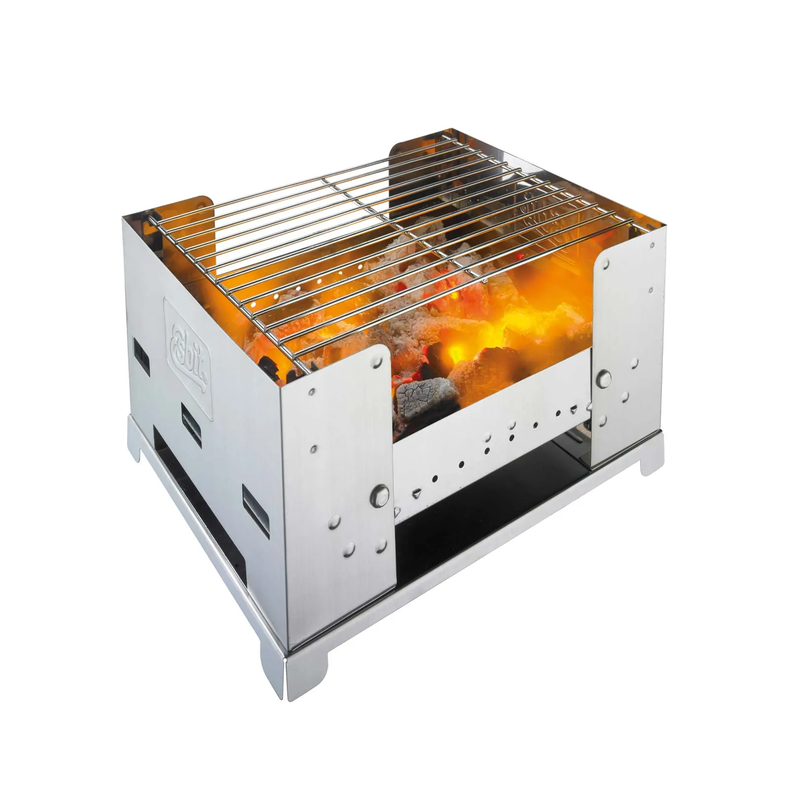 Esbit Stainless Steel Foldable Bbq Box, Metal, One Size Esbit Stainless Steel Foldable Bbq Box, Metal, One Size