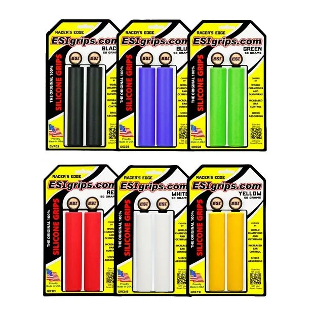 ESI Grips Edge Silikon handtag flera färger, Blå/Grå/Grön/Gul/Vit/Orange/Röd/Svart ESI Grips Edge Silikon handtag flera färger, Blå/Grå/Grön/Gul/Vit/Orange/Röd/Svart