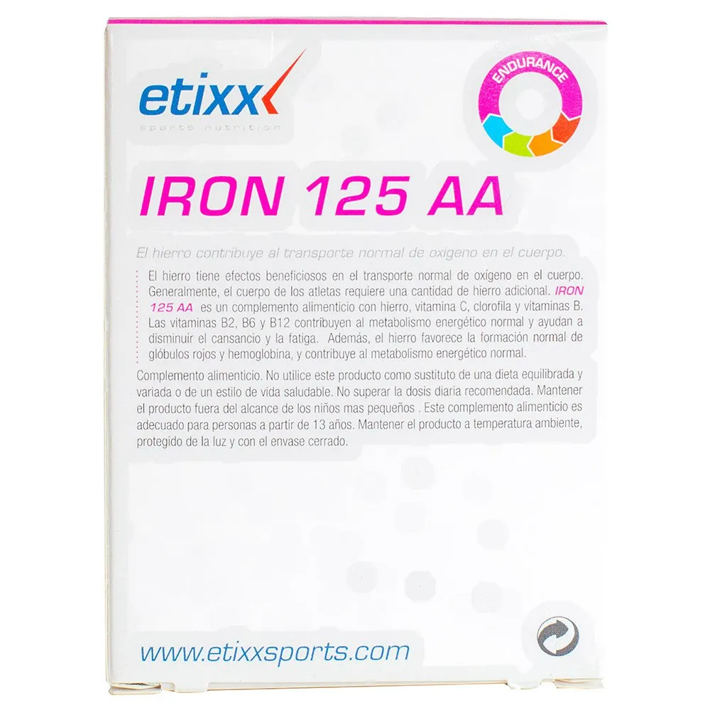 Etixx Iron 125 Aa Tablettask Neutral Smak 30 Enheter, One size Etixx Iron 125 Aa Tablettask Neutral Smak 30 Enheter, One size