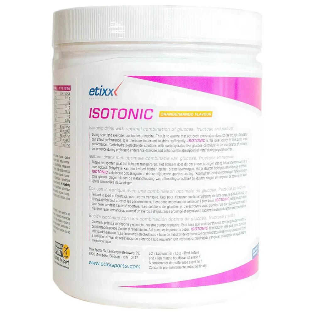 Etixx Isotonisk Pulverdryck Apelsin Och Mango 1000g, Multicolor, One Size Etixx Isotonisk Pulverdryck Apelsin Och Mango 1000g, Multicolor, One Size