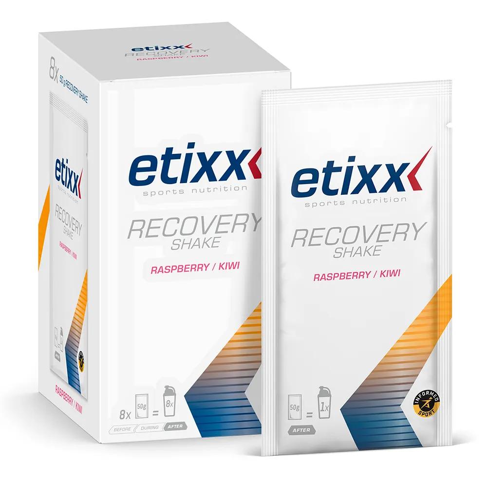Etixx Recovery Shake 8x50g Återhämtningsdos I Ask Hallon Och Kiwi, White, One Size Etixx Recovery Shake 8x50g Återhämtningsdos I Ask Hallon Och Kiwi, White, One Size