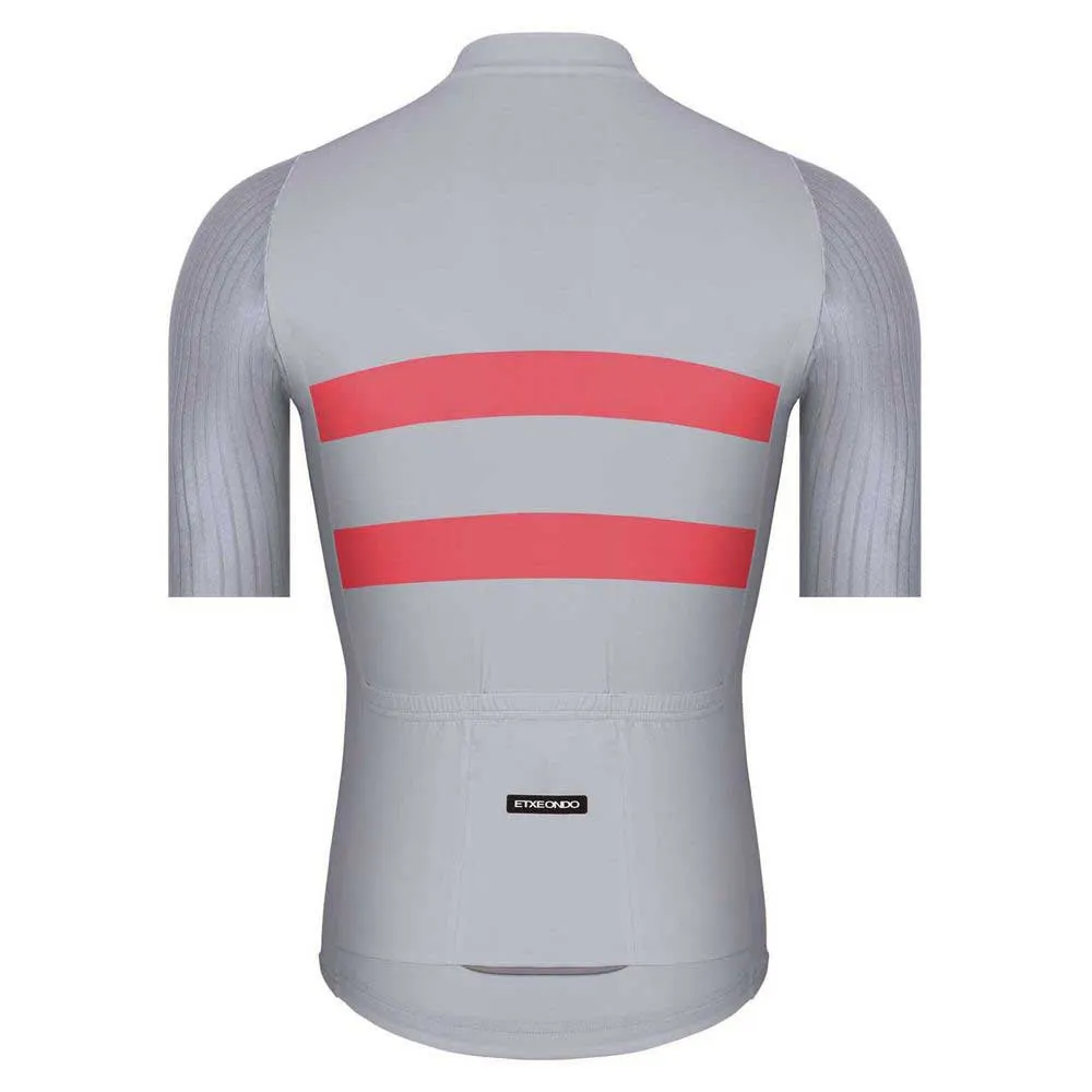 Etxeondo Garai Essentials Korta ärmar Cykeltröja, Grey / coral, XL