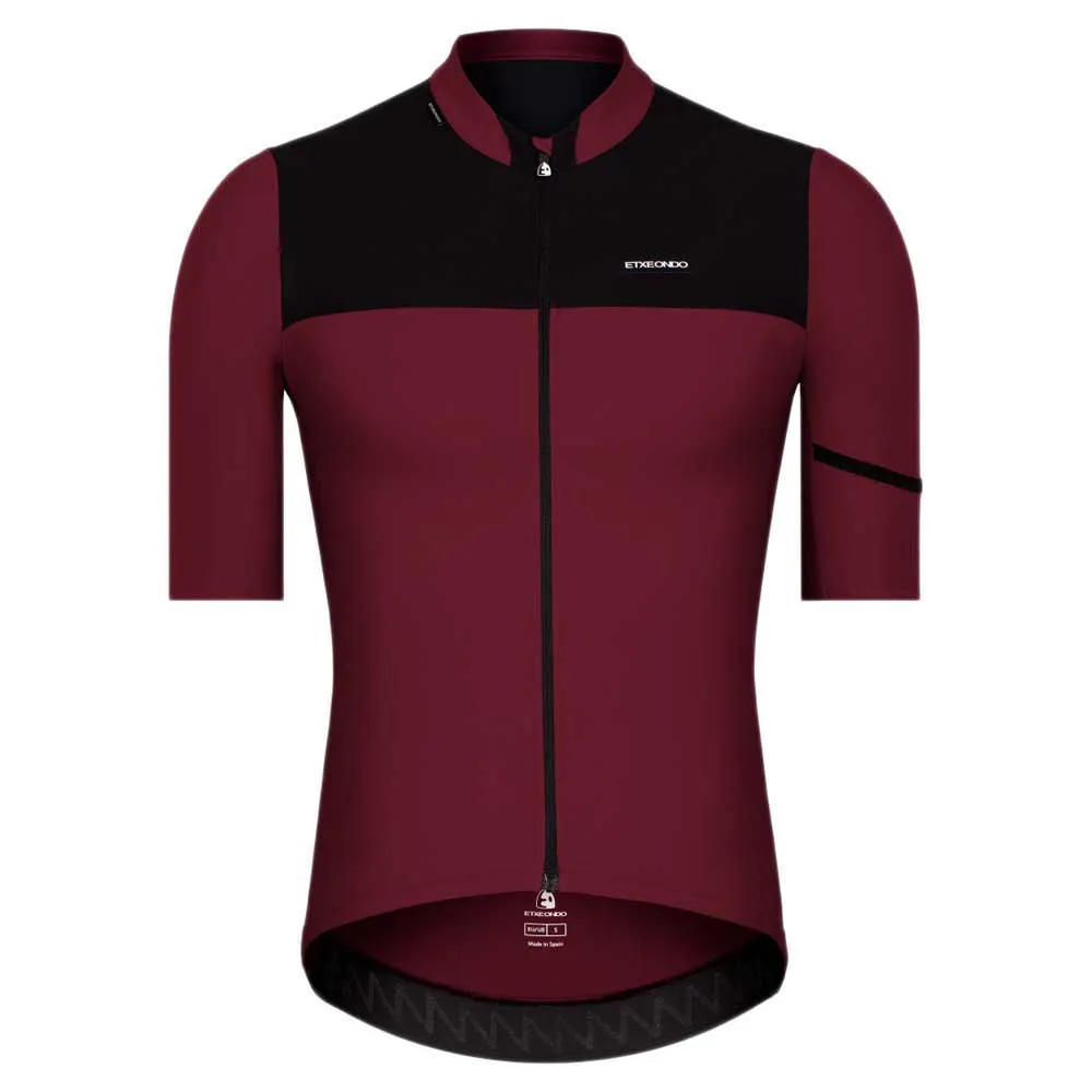 Etxeondo Rali 1.0 Korta ärmar Cykeltröja, Dark red, M